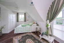 Helles Schlafzimmer Modernes Reetdach-Haus am Strand des Bodstedter Bodden